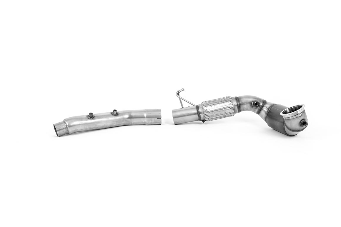 Milltek Large Bore Downpipe and Hi-Flow Sports Cat SSXVW640 für Volkswagen Golf Mk8 GTi (245ps OPF/GPF Equipped Models Only)
