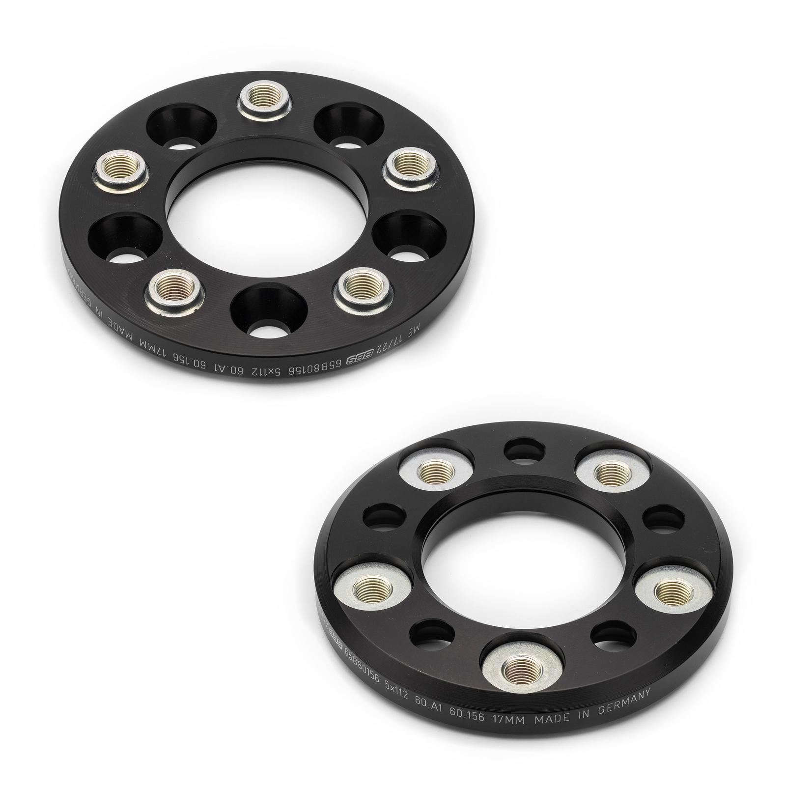 BBS Unlimited Nabenadapter 17mm 5x100 schwarz - 60.141 (Set 2 Stk.)