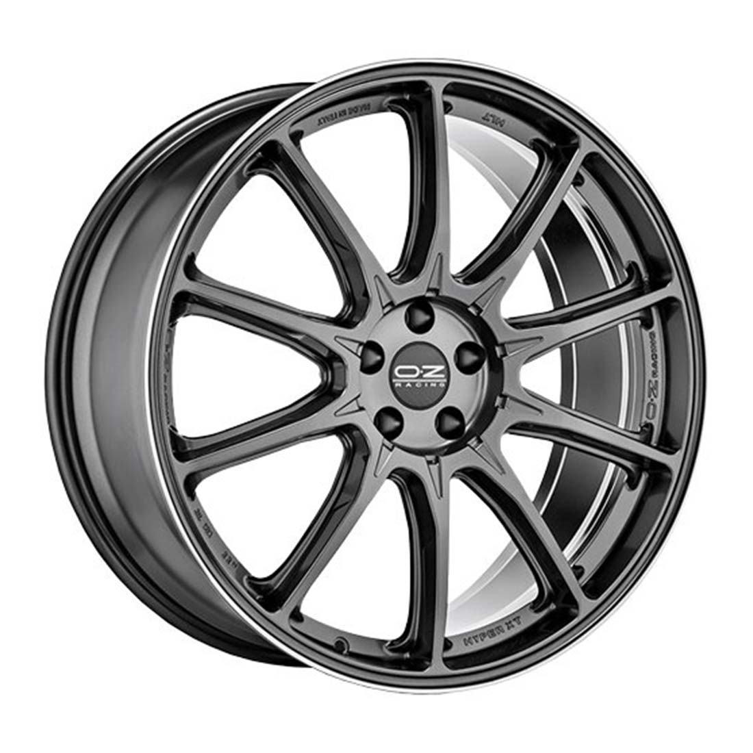 OZ-RACING HYPER XT HLT 10x22 ET30 FLAT 5x112 (STAR GRAPHITE DIAMOND LIP)