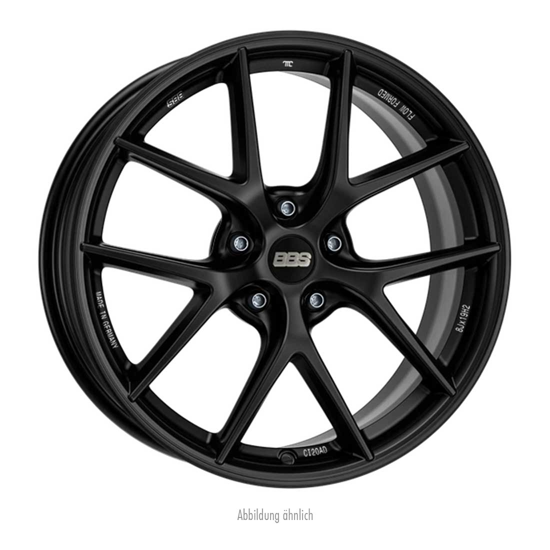 BBS CI-R Unlim. Grundrad 10,5x19 ET41,5 (5x117,5 Schwarz seidenmatt Konkav. 3)